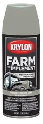 S24-1938 12 Oz Krylon Farm & Implement Paint - Massey Ferguson Gray