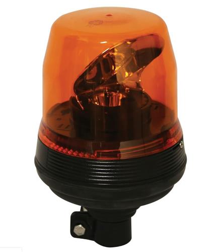 E51-eb7810a Led Rotating Beacon Din Pole Warning Light - Amber