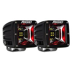 R2g-68202 Radiance Pod Scene Lights, Red Backlight With Surface Mount - Pack Of 2