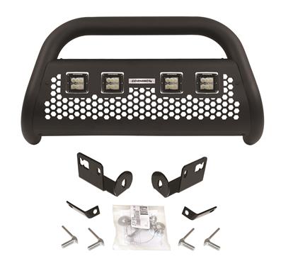 55144lt 3 In. Rhino Charger Rc2 Black Led Bull Bar With Skid Plate For 2015-2018 Rc2lr Chevy Colorado