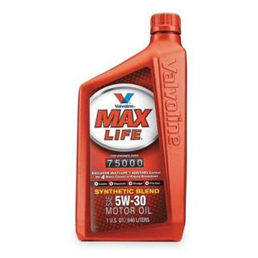 Vv1556 1 Qt. 5w-30 Synthetic Blend Motor Oil - High Mileage With Maxlife Technology - Case Of 6