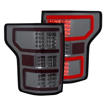 321339 Smoked Chrome Led Tail Lights For 2018-2019 Ford F-150