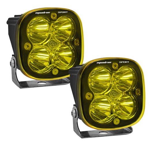557811 Squadron Sport 3 In. 56w Square Spot Beam Amber Led Lights