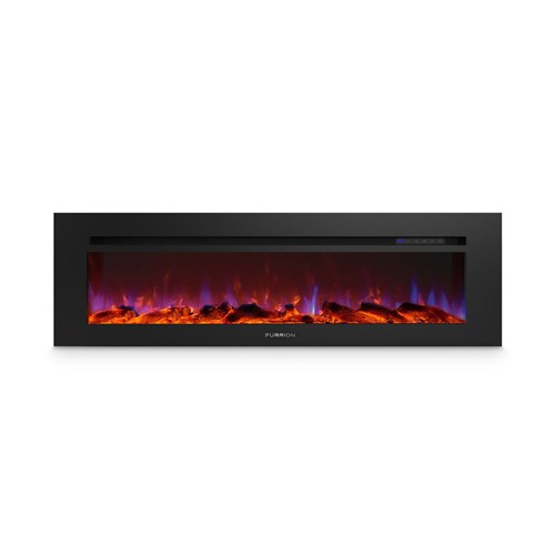 Lippert Components 729335 60 In. Built-in Electric Fireplace With Wood Platform - Black