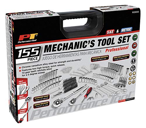 W30502 Mechanics Tool Set, 155 Piece
