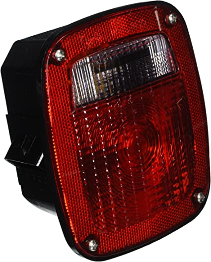 53650 Supernova Triple Connector Led Turn Signal Light Package with Dual Connector with License Lamp - Red