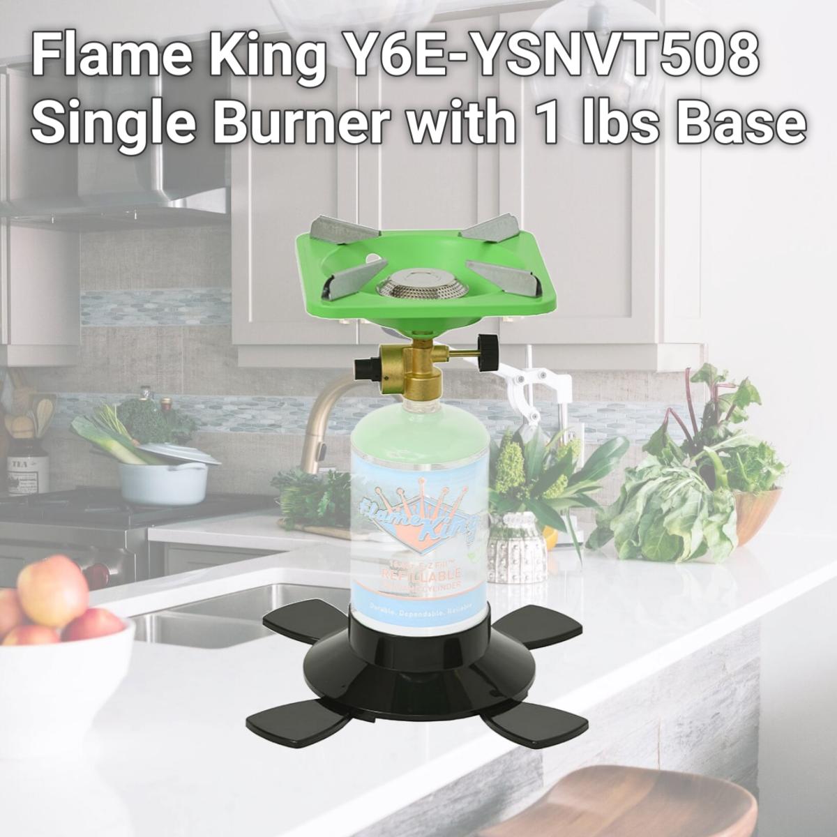 Picture of Flame King Y6E-YSNVT508 Single Burner with 1 lbs Base