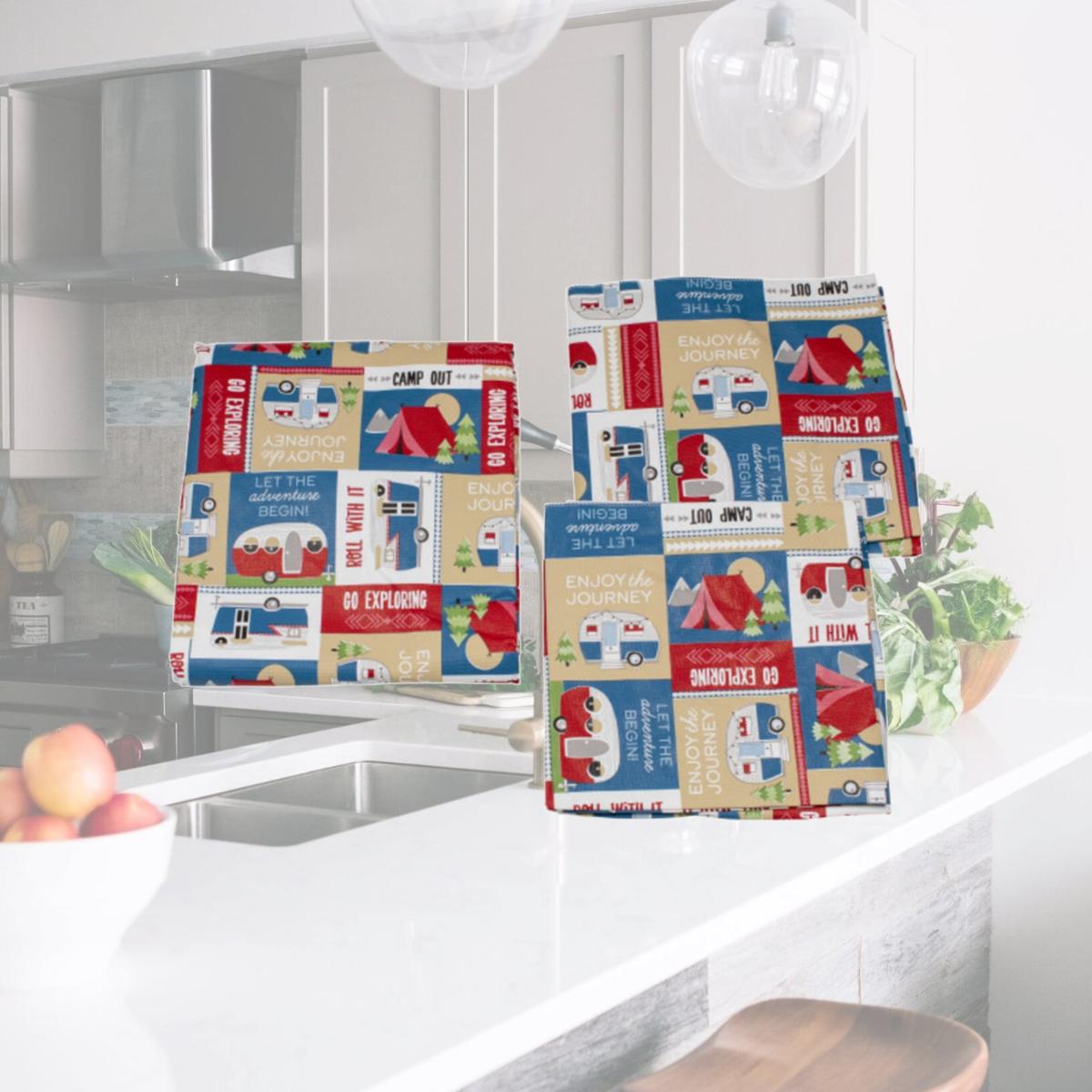 Picture of Lippert 2022107835 Patchwork Picnic Table Cover Set - 3 Piece