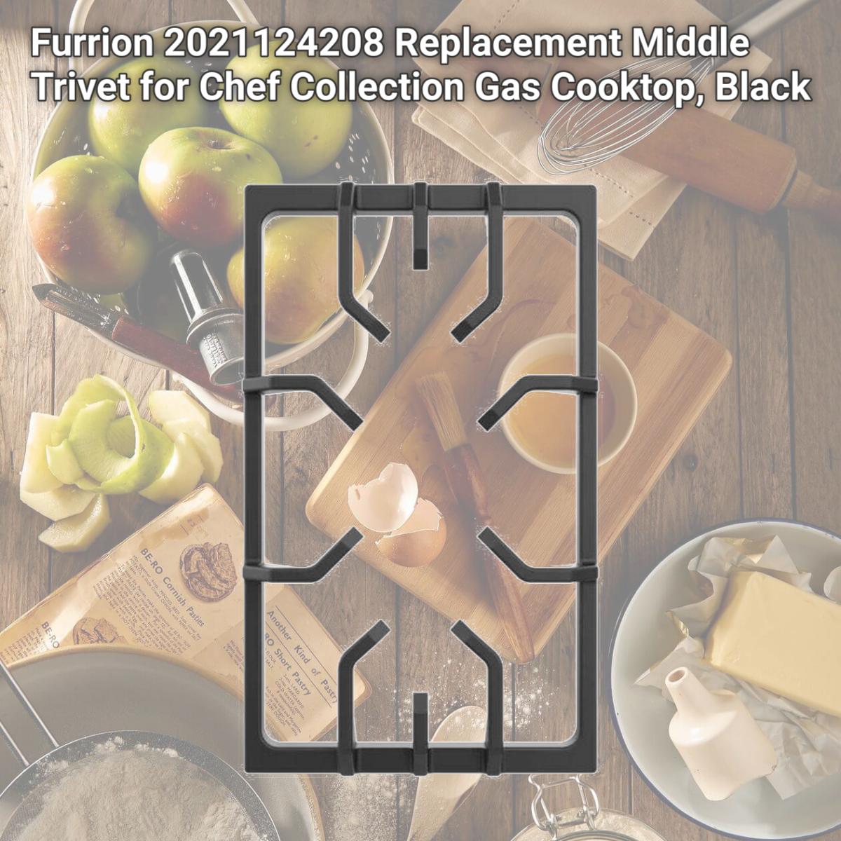 Picture of Furrion 2021124208 Replacement Middle Trivet for Chef Collection Gas Cooktop, Black