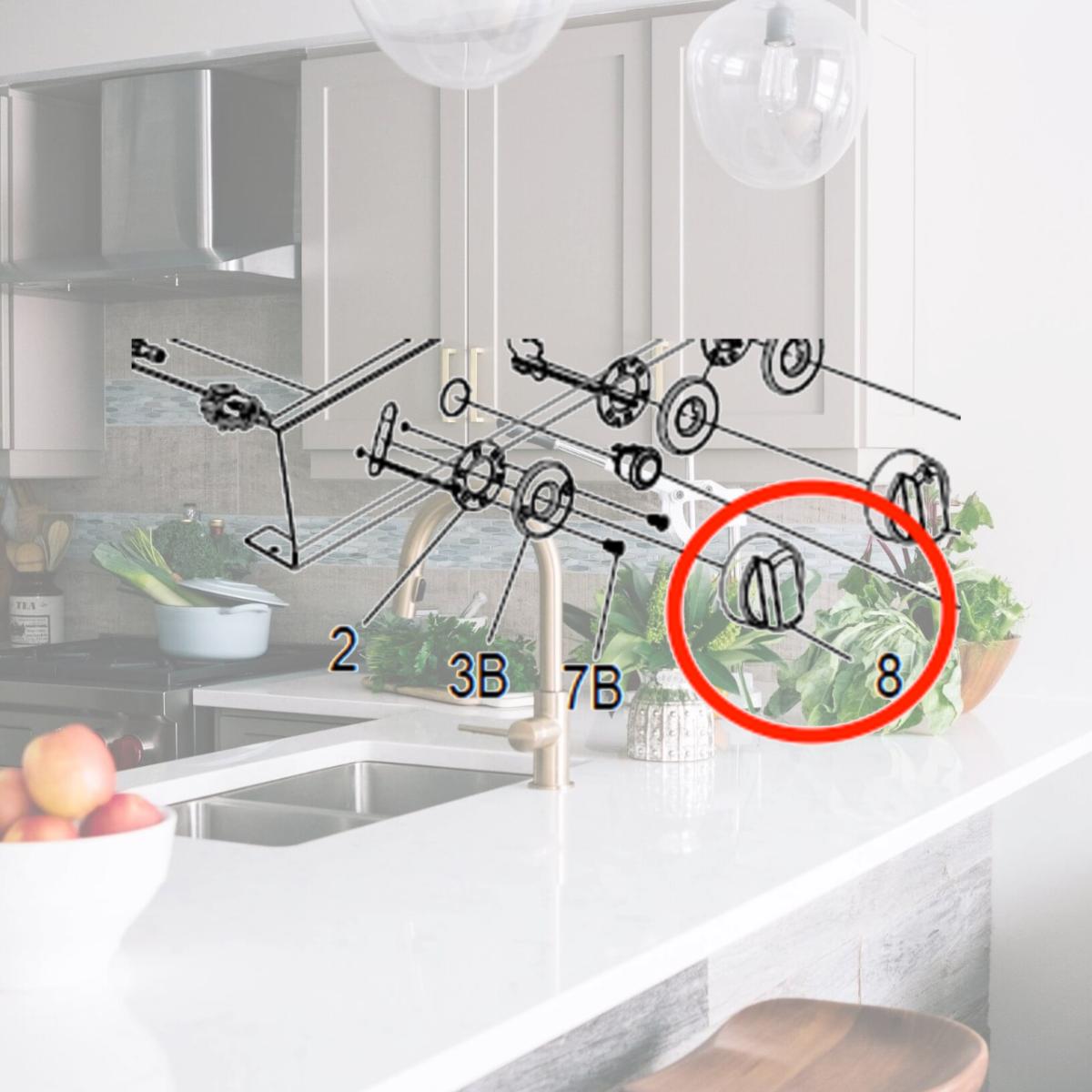Picture of Suburban Manufacturing 140340 Cooktop Piezo Knob, Black