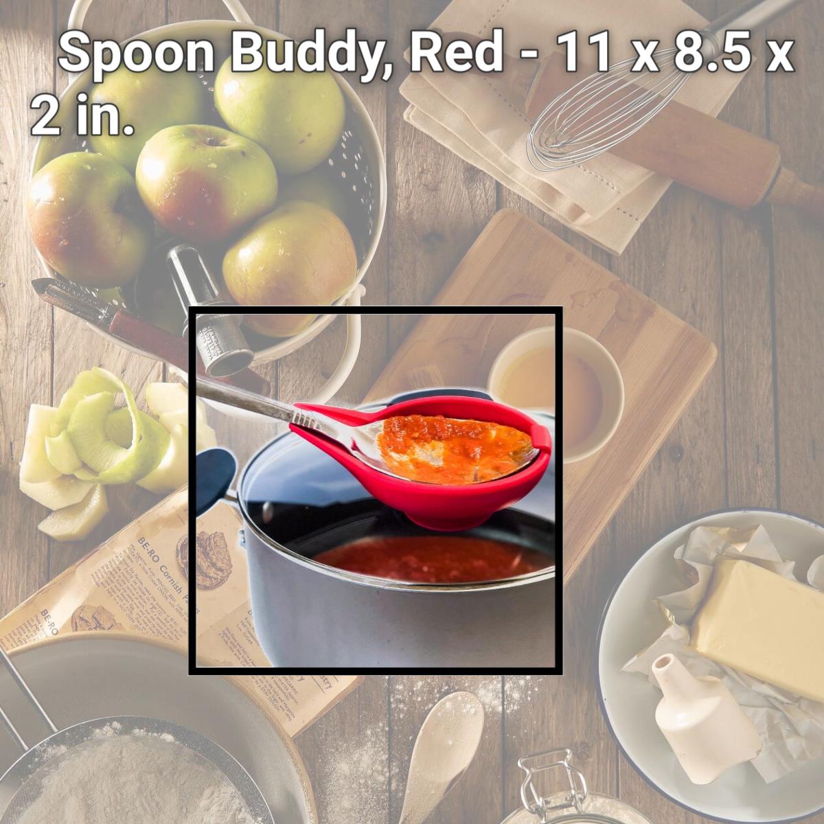 Picture of KitchInventions 1001 Spoon Buddy, Red - 11 x 8.5 x 2 in.