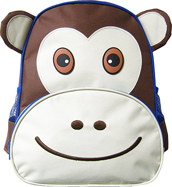Monkey Animal Fun Pack Backpack - Brown