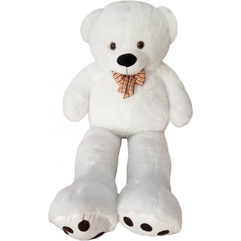 54004 Giant Teddy Bear - White, 5 Ft.