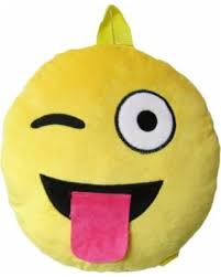 51005 Tongue Out 12 In. Emoji Backpack