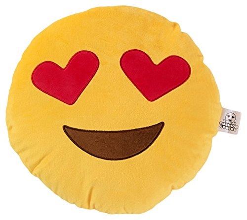 52001 Heart Eyes 12 In. Emoji Pillow