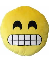 52003 Grin Smiley 12 In. Emoji Pillow