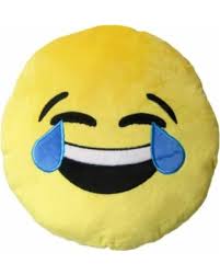 52004 Laughing Crying 12 In. Emoji Pillow