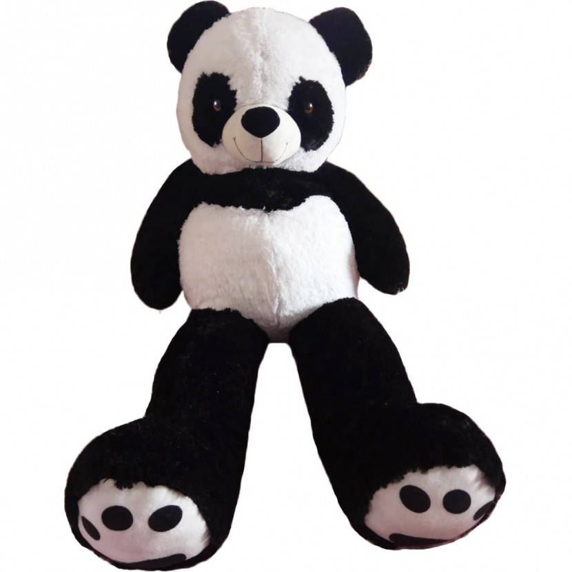 54005 4 Ft. Life Size Giant Panda, Black & White