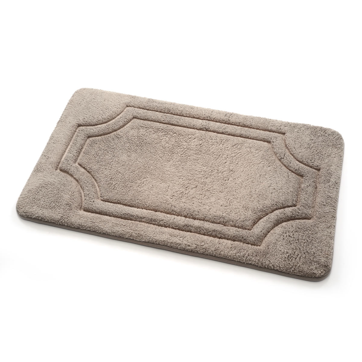 Bfdm-24c749-12 17 X 24 In. Luxurious Memory Foam Bath Mat With Water Shield Technology - Atmosphere Taupe