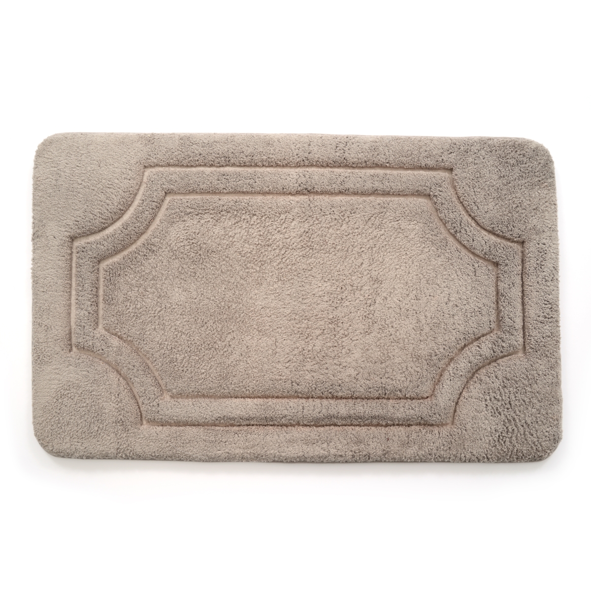 Bfdm-34c749-12 21 X 34 In. Luxurious Memory Foam Bath Mat With Water Shield Technology - Atmosphere Taupe