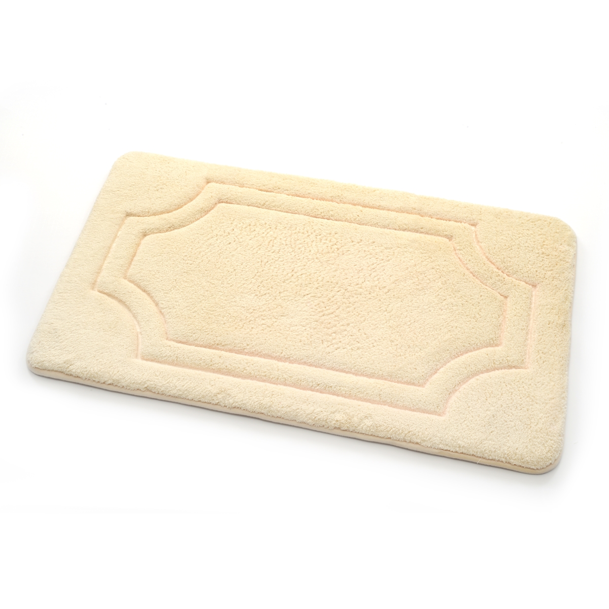 Bfdm-24c763-12 17 X 24 In. Luxurious Memory Foam Bath Mat With Water Shield Technology - Antique White