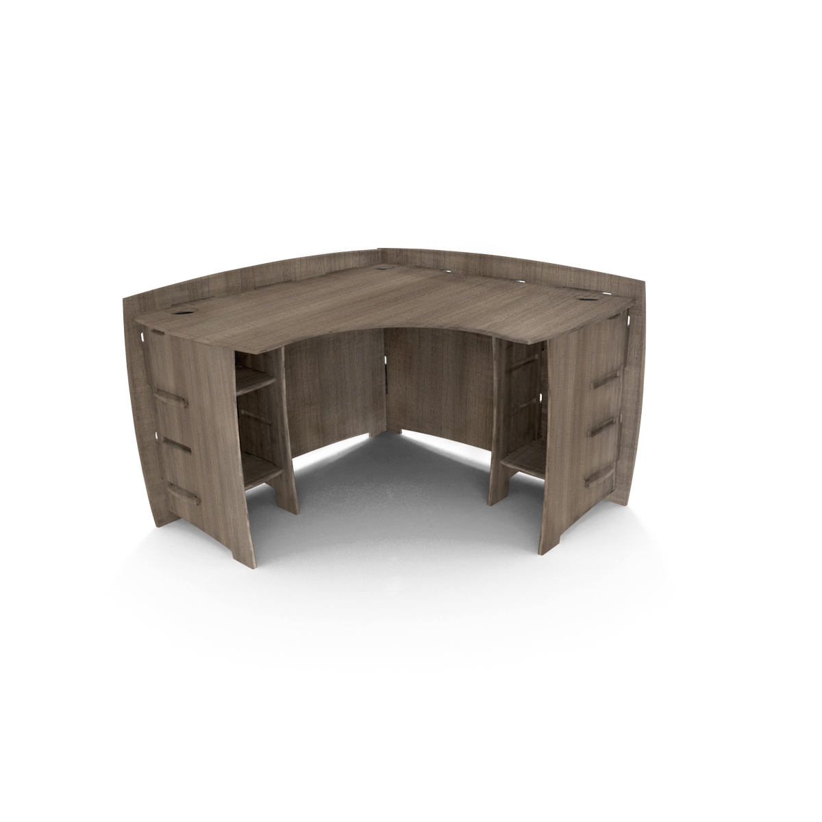 Lege-cdgd-110 47 In. Corner Desk - Grey Driftwood