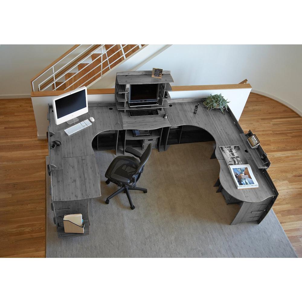 Lege-exgd-120 30 In. Desk Extension, Grey Driftwood