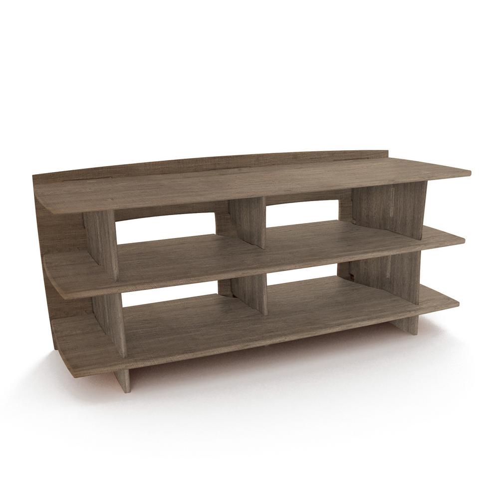 Lege-stgd-120 53 X 24 In. Media Stand, Grey Driftwood