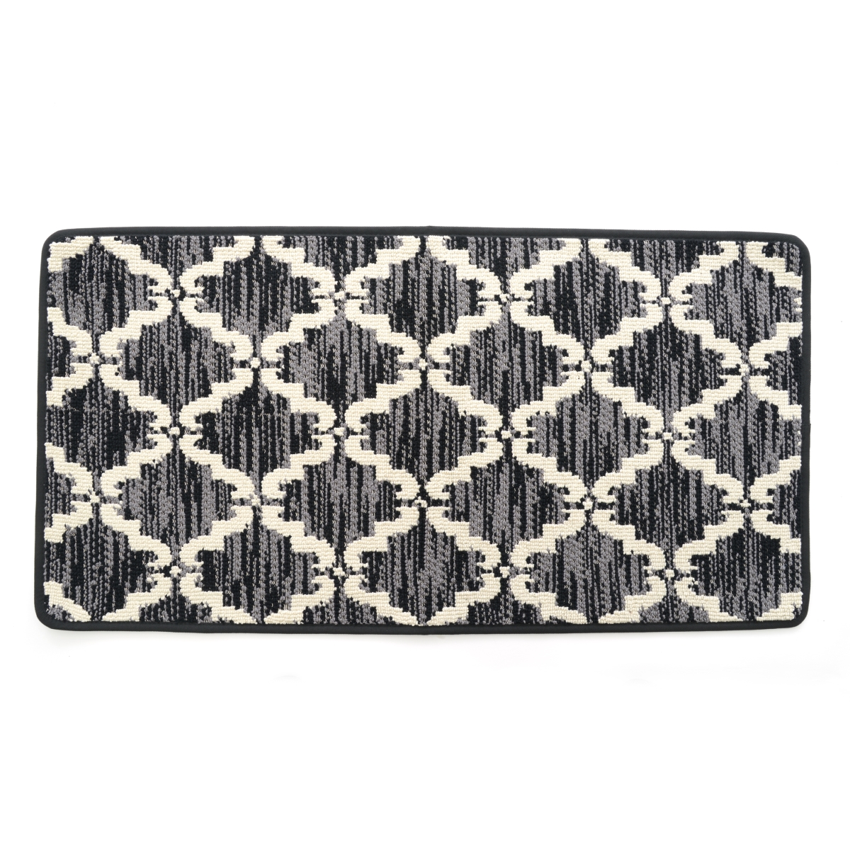 39n-kpl231-12 20 X 39 In. Ultra Plush Pacific Knitted Loop Pile Polyester Bath Mat - Black