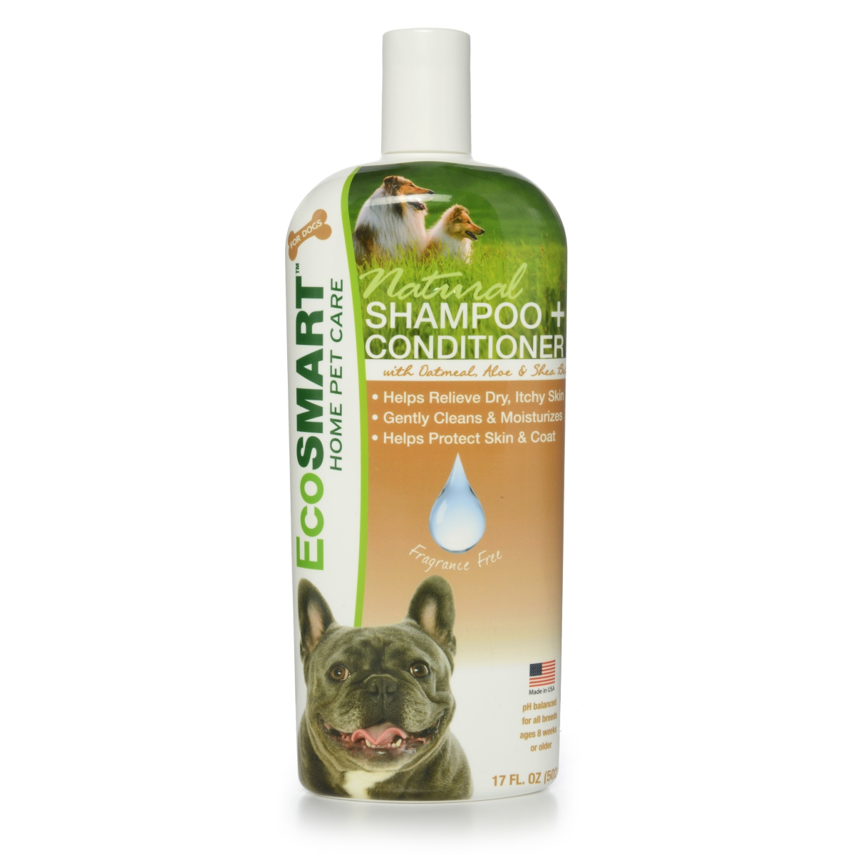 Ecsm-33250-06 17 Oz Fragrance-free Natural Dog Shampoo Plus Conditioner, Pack Of 6