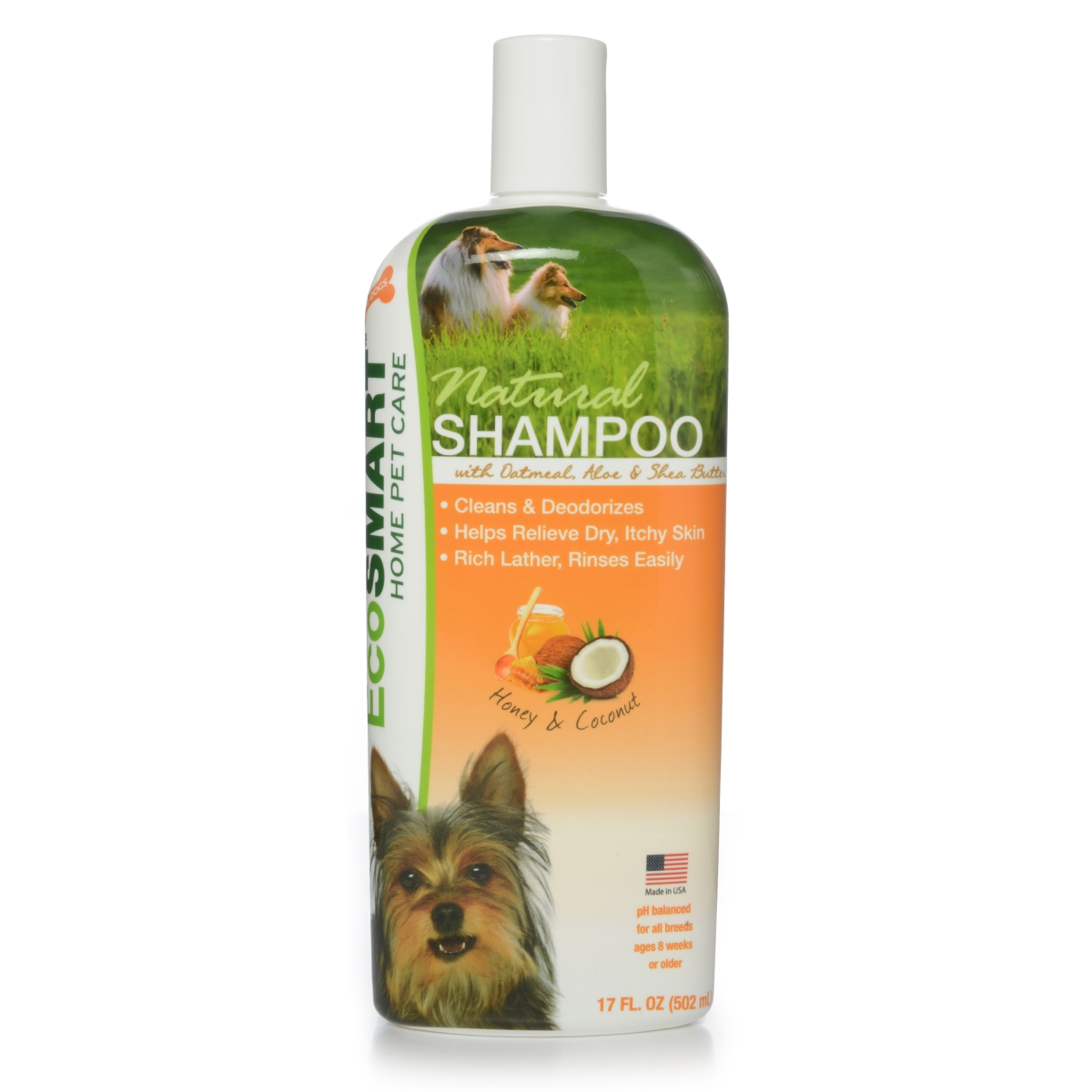 Ecsm-33260-06 17 Oz Natural Dog Shampoo, Honey Coconut - Pack Of 6