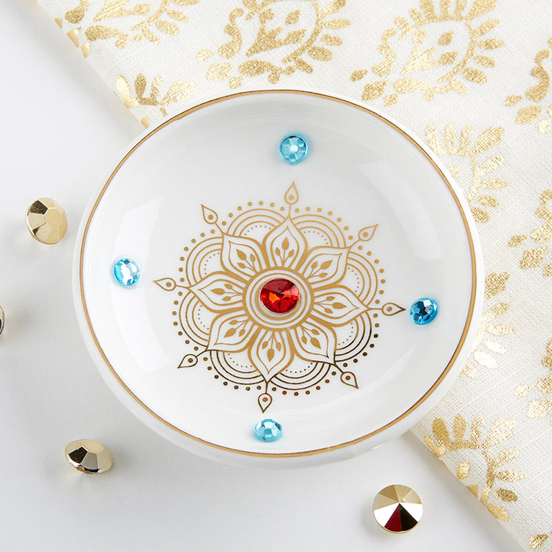 23195na Indian Jewel Trinket Dish Bowl