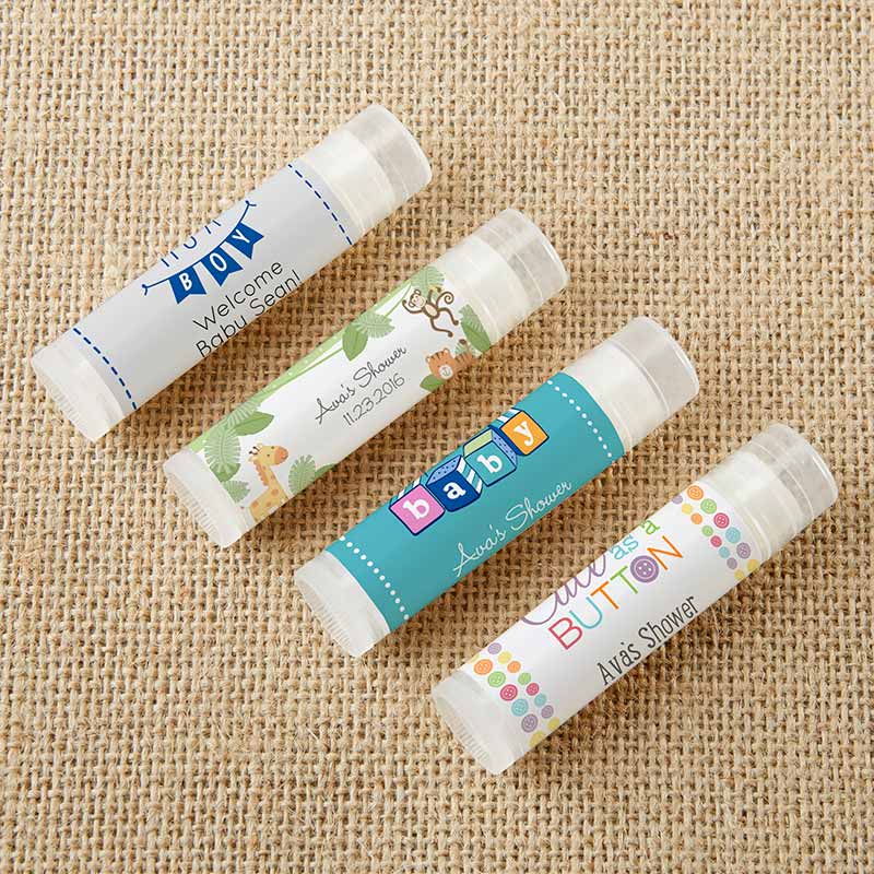 19046na-bb Personalized Lip Balm - Baby Shower, Set Of 12