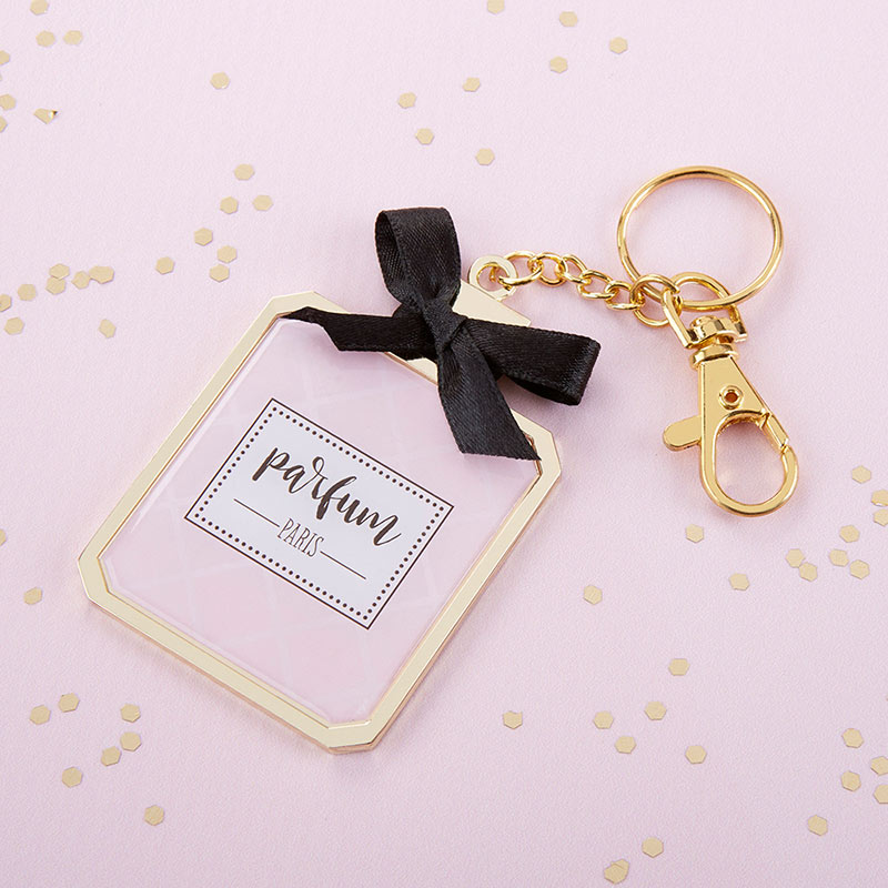 11342gd French Perfume Keychain With Mirror