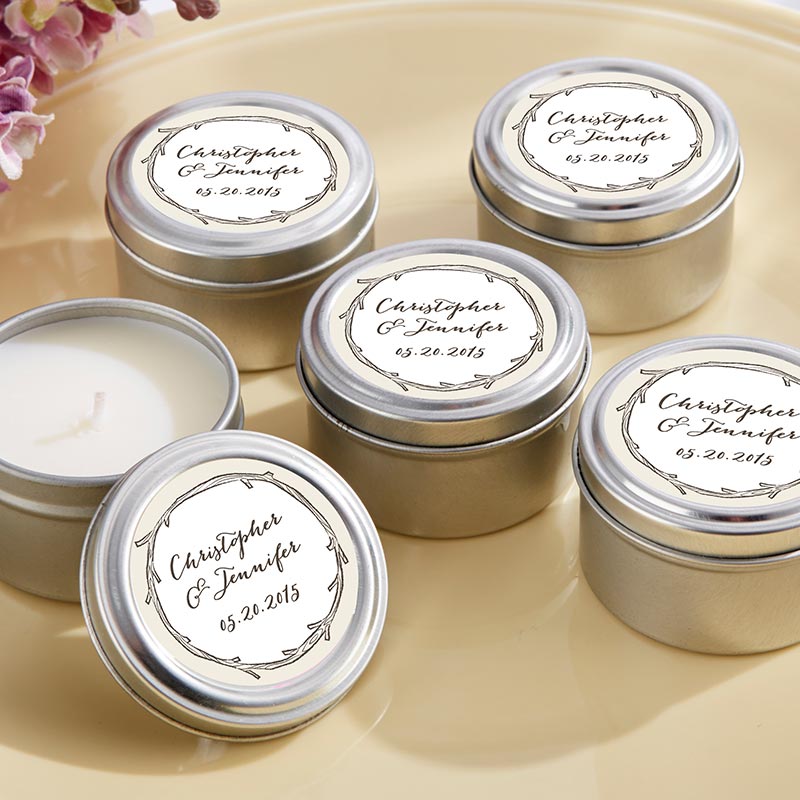 20155na-eh Personalized Travel Candle - The Hunt Is Over
