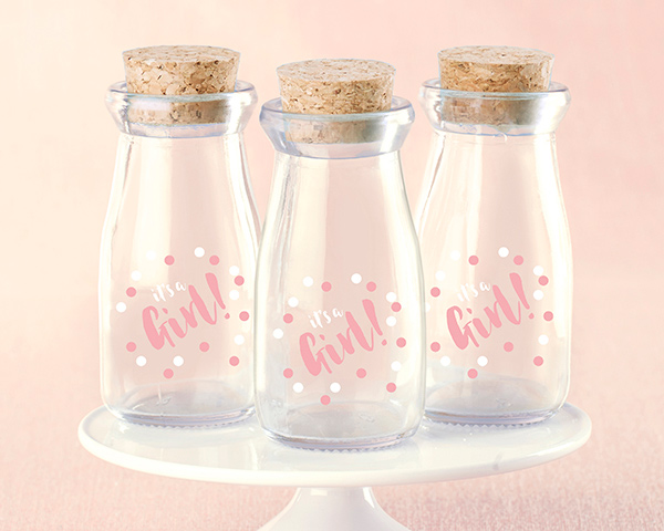 27074na-grl2 Its A Girl Milk Jar - Set Of 12