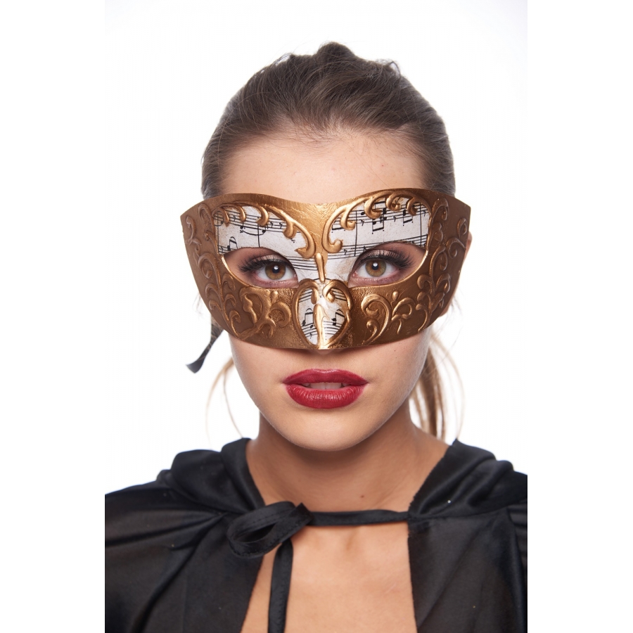 Kayso Pm033gd Gold Musical Venetian Style Masquerade Mask