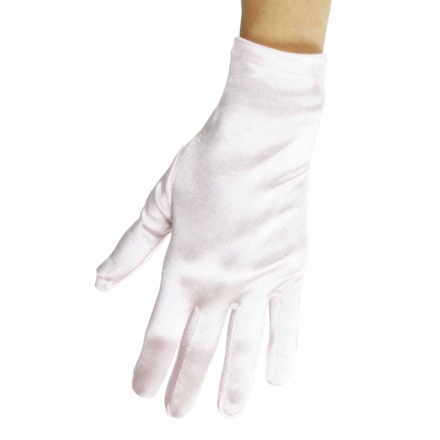 Kayso 30101wh White Satin Wrist Length Glove