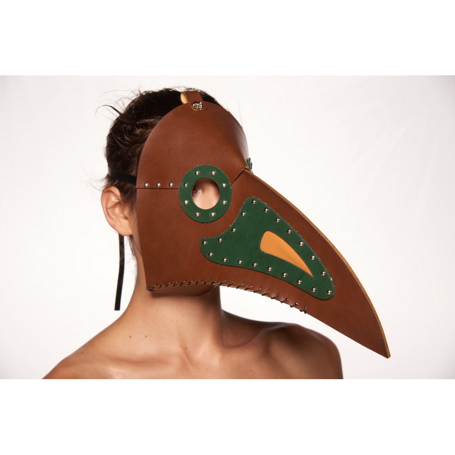 Kayso Ltm010brw Long Birdman Nose Masquerade Mask, Brown