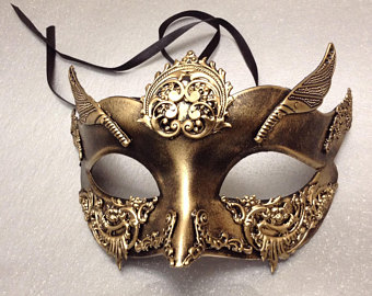 Kayso Gm103bkgd Steampunk Gladiator Mask, Gold