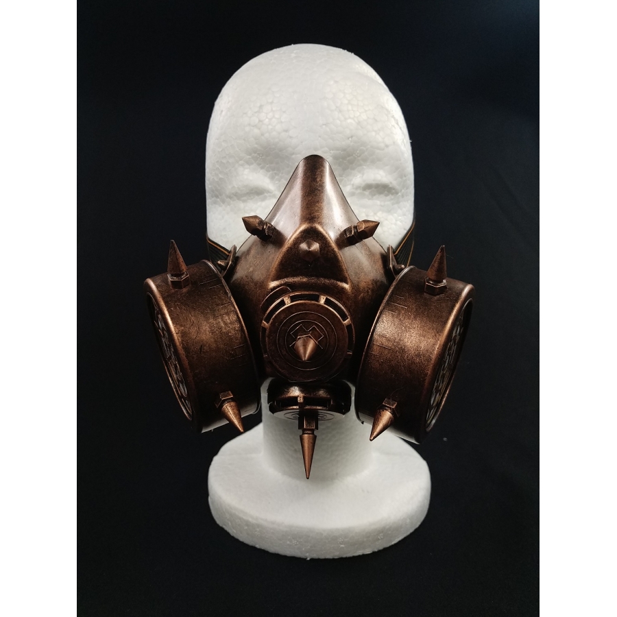 Kayso Gsm001br Spiked Steampunk Gas Mask, Bronze