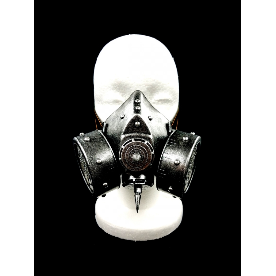 Kayso Gsm003sl Adjustable Steampunk Gas Mask, Silver