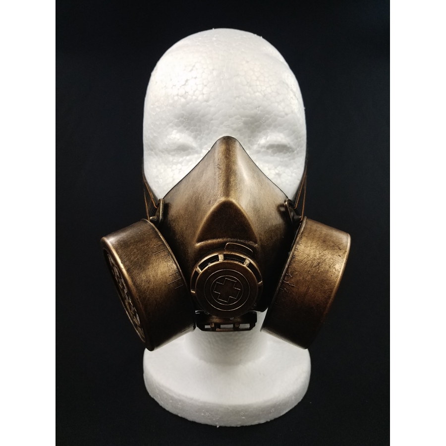 Kayso Gsm004gd Steampunk Gas Mask & Adjustable Elastic Strap, Gold