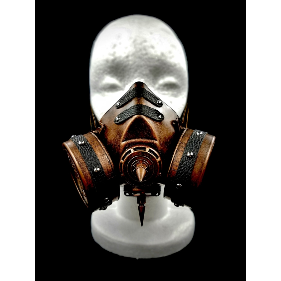 Kayso Gsm007br Steampunk Gas Mask & Adjustable Elastic Strap, Bronze