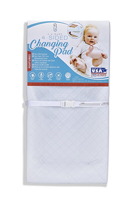 P-5888-32qp Combo Pack With 32 In. 4 Sided Changing Pad And White Terry Cover