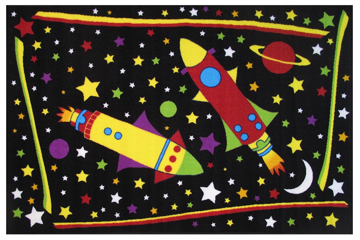 39 X 58 In. Fun Time-outer Space Childrens Area Rug