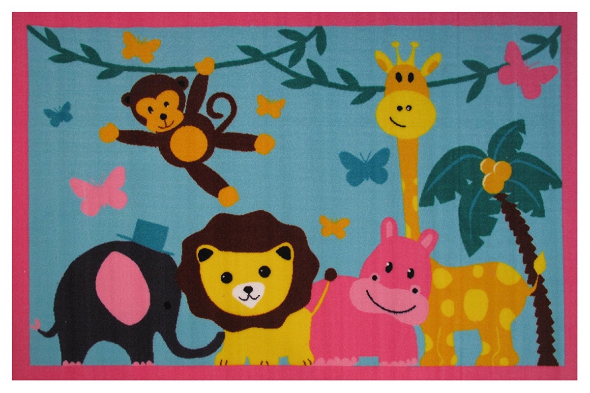 39 X 58 In. Fun Time-jungle Party Kids Rugs