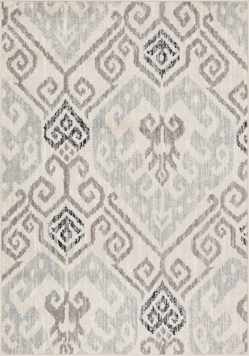 Rs214g57 5 X 7 Ft. Roswell Melody Geometric Rug, Grey