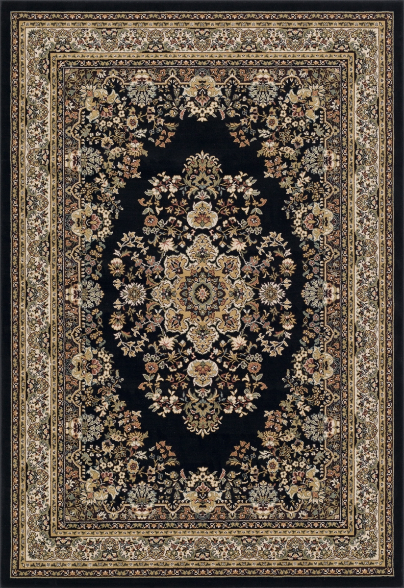 UPC 810024222711 product image for AK289C57 5 x 7 ft. Madeleine Oriental Rug, Black | upcitemdb.com
