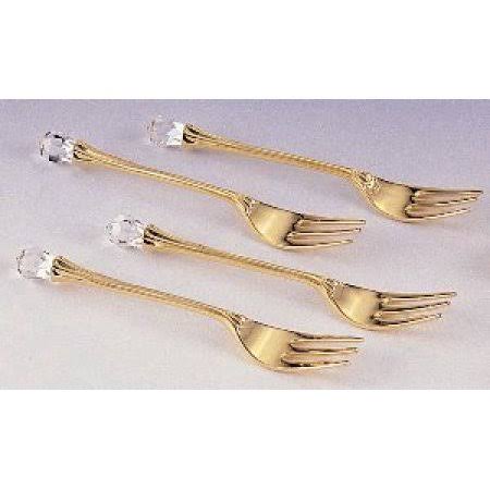 Gp Fork With Crystal, Set Of 4